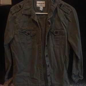 Army green jacket